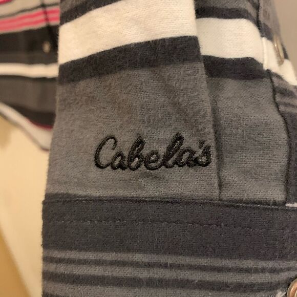 Cabela’s Flannel Shirt Sz M Button Front Western Print—like new! - Picture 4 of 14